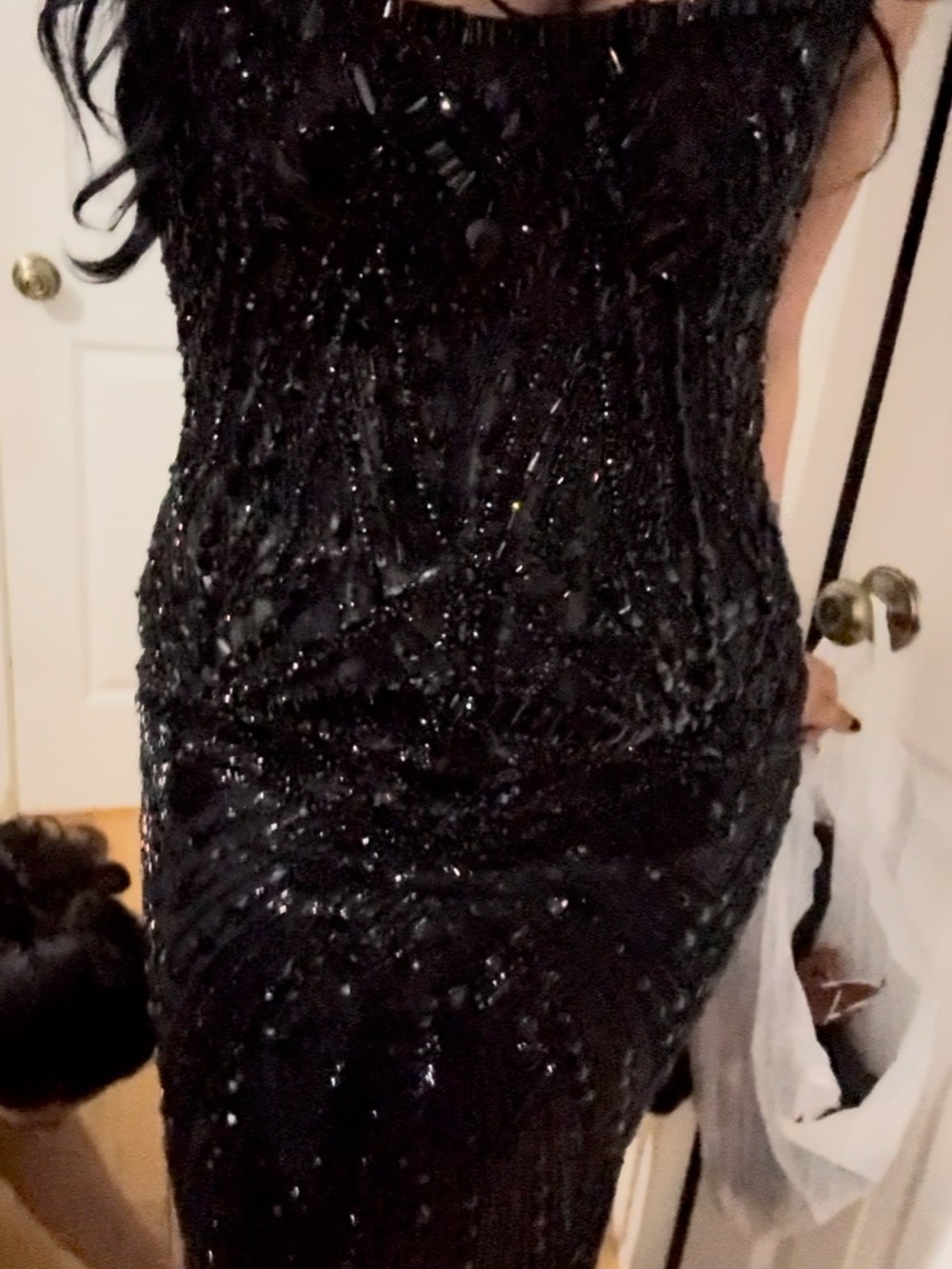 Black Beaded Dress